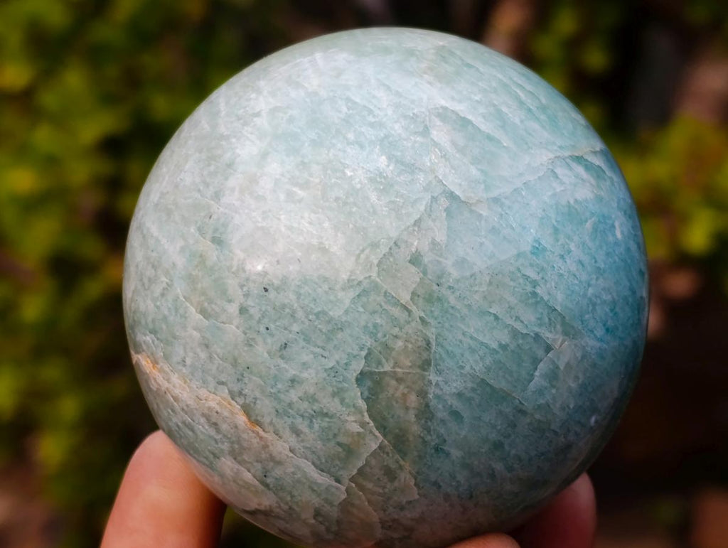 Polished Amazonite Spheres x 3 From Madagascar - Toprock Gemstones and Minerals 