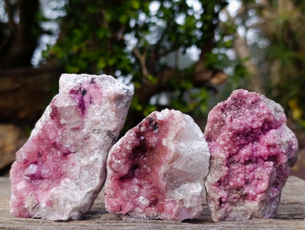 Natural Spherocobaltite Specimens x 6 From Musonoi Mine, Congo - Toprock Gemstones and Minerals 