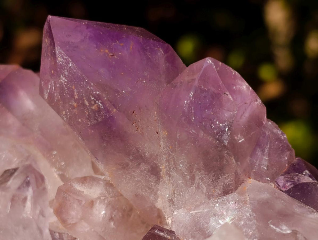 Natural Jacaranda Amethyst Clusters x 2 From Mumbwa, Zambia - Toprock Gemstones and Minerals 