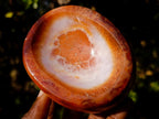 Polished Carnelian Agate Gemstone Bowls x 4 From Madagascar - Toprock Gemstones and Minerals 