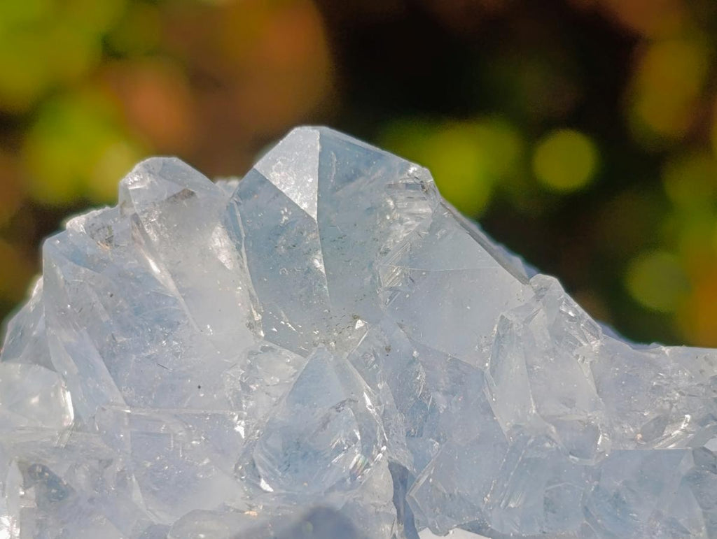 Natural Blue Celestite Geode Specimens x 3 From Sakoany, Madagascar - Toprock Gemstones and Minerals 