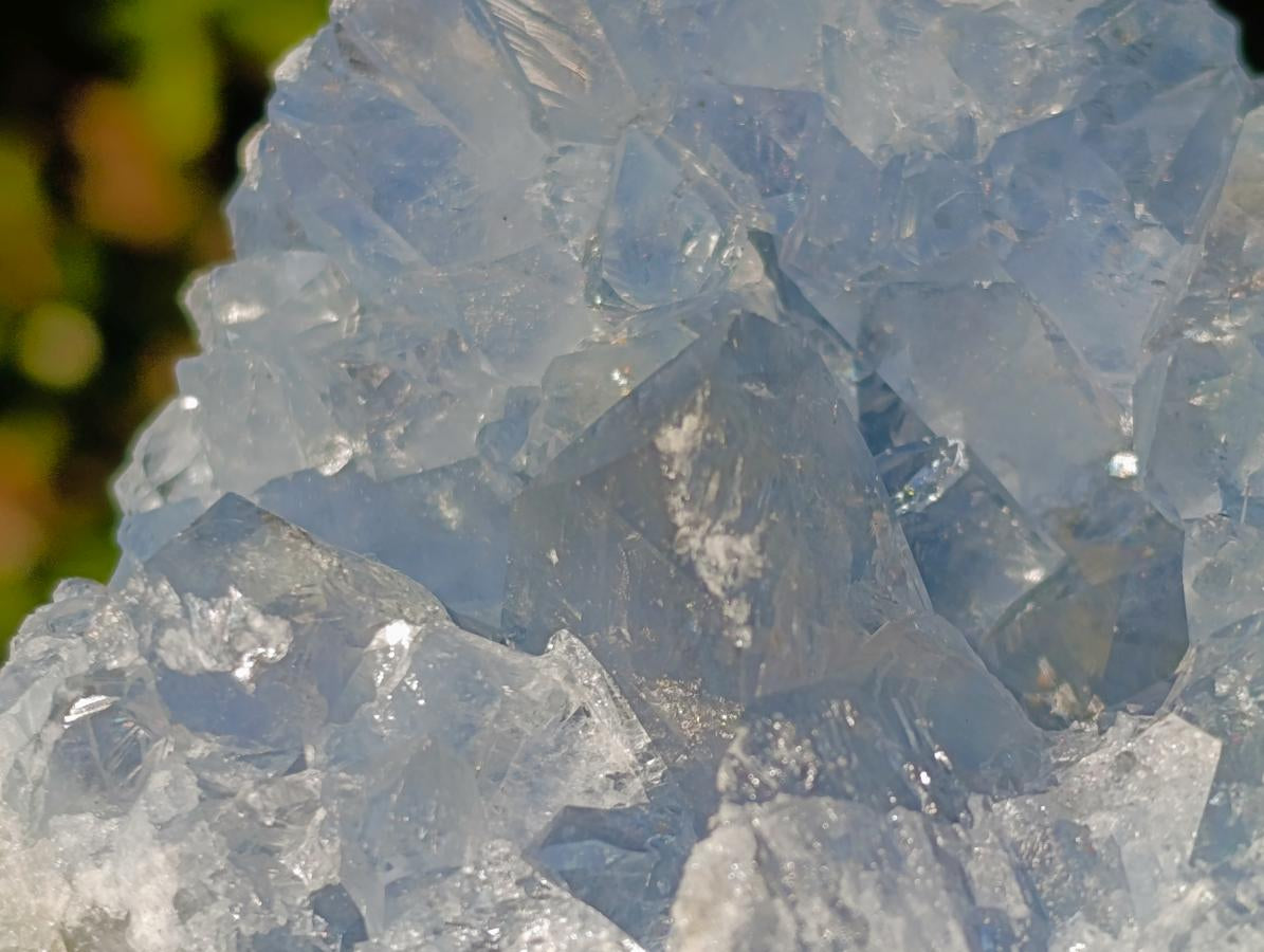 Natural Blue Celestite Geode Specimens x 3 From Sakoany, Madagascar - Toprock Gemstones and Minerals 