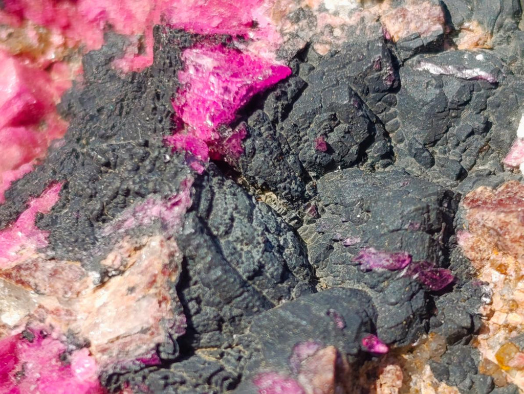 Natural Salrose Cobaltoan Dolomite Specimens with Heterogenite x 2 From Kakanda, Congo - Toprock Gemstones and Minerals 