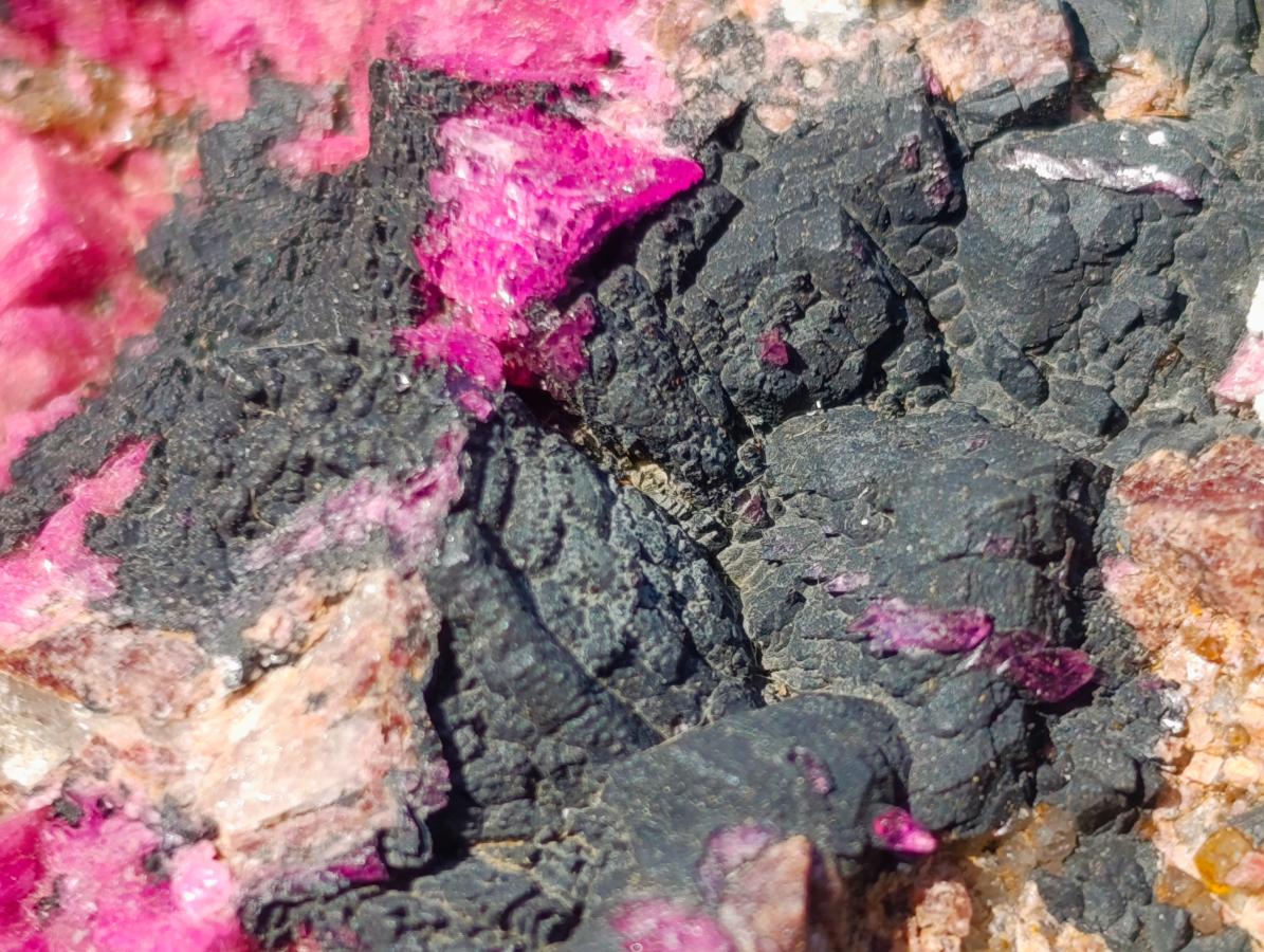 Natural Salrose Cobaltoan Dolomite Specimens with Heterogenite x 2 From Kakanda, Congo - Toprock Gemstones and Minerals 