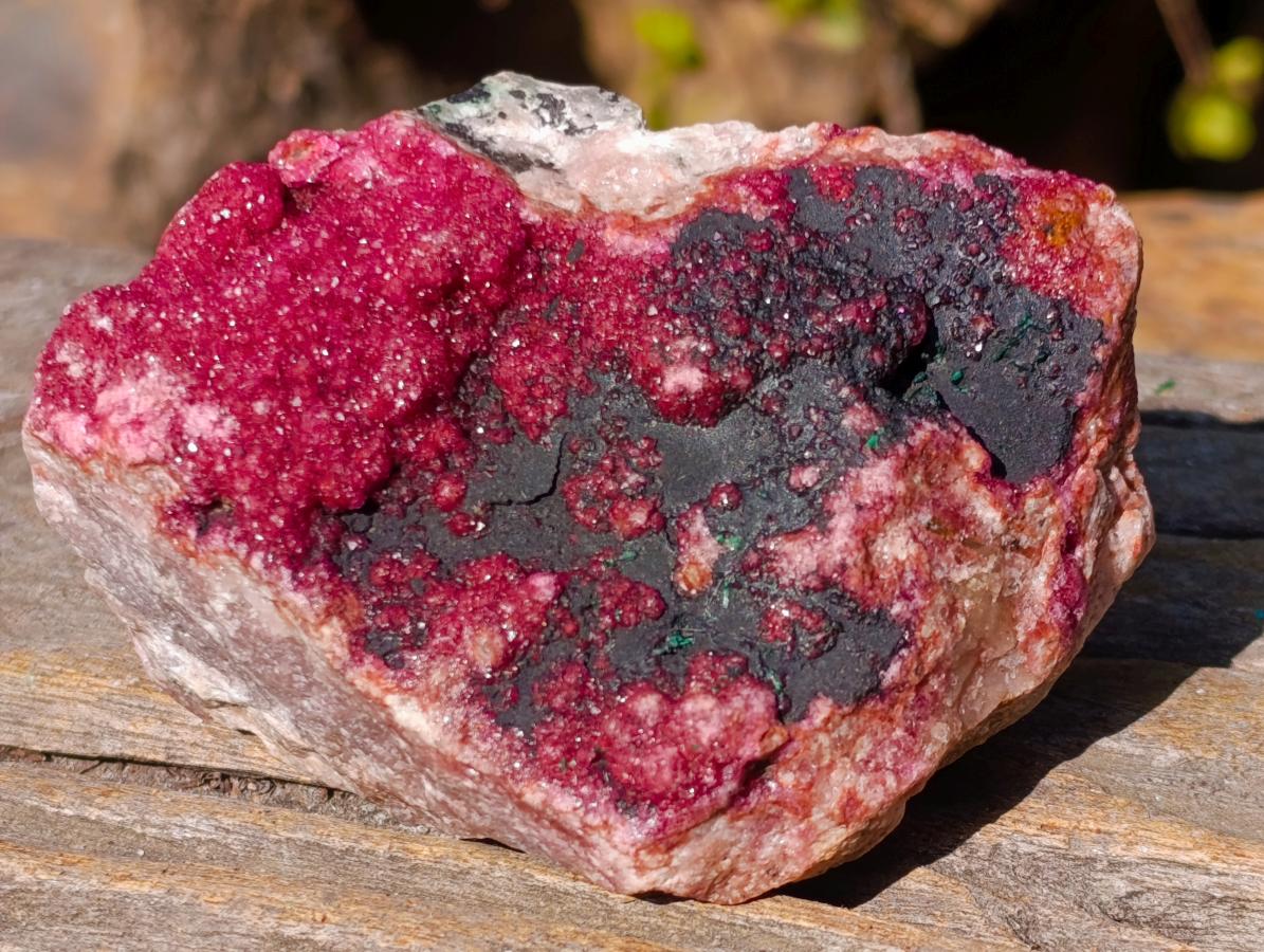Natural Salrose Cobaltoan Dolomite Specimens with Heterogenite x 2 From Kakanda, Congo - Toprock Gemstones and Minerals 