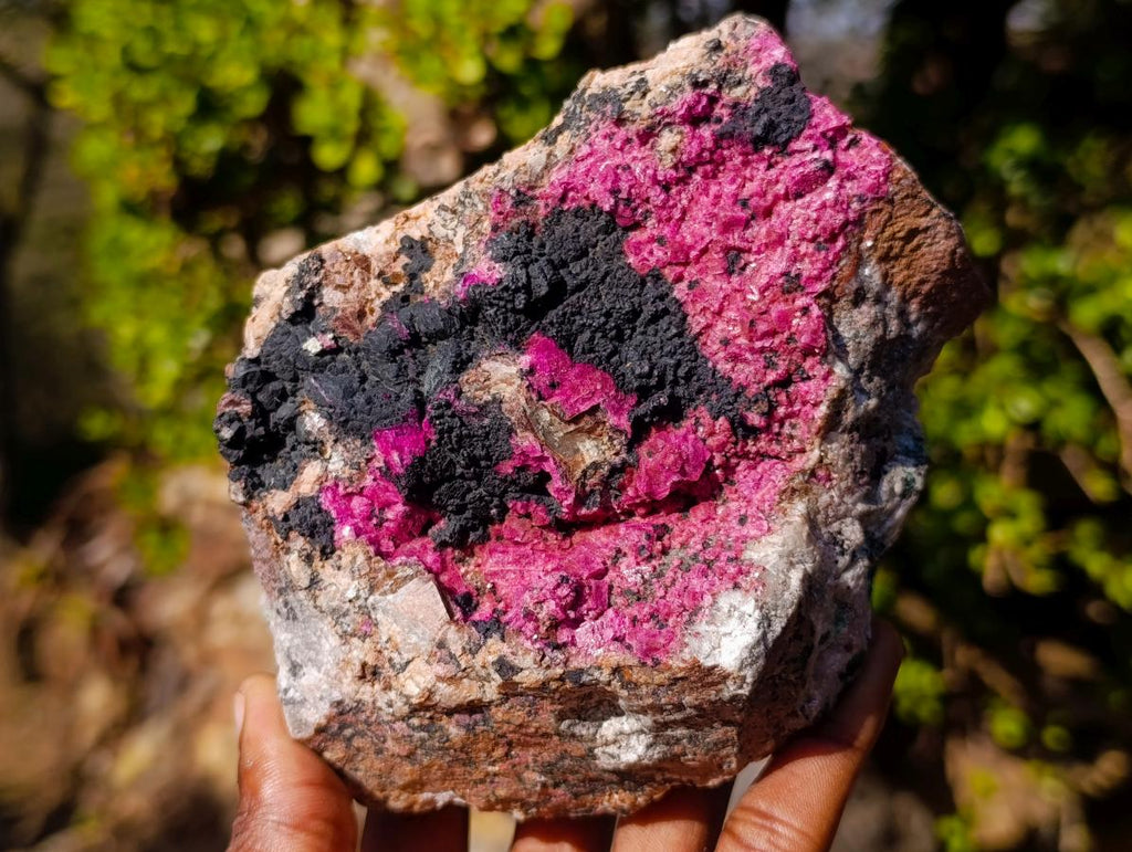 Natural Salrose Cobaltoan Dolomite Specimens with Heterogenite x 2 From Kakanda, Congo - Toprock Gemstones and Minerals 