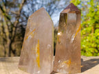 Polished Smokey Quartz Display Crystals x 4 From Madagascar - Toprock Gemstones and Minerals 