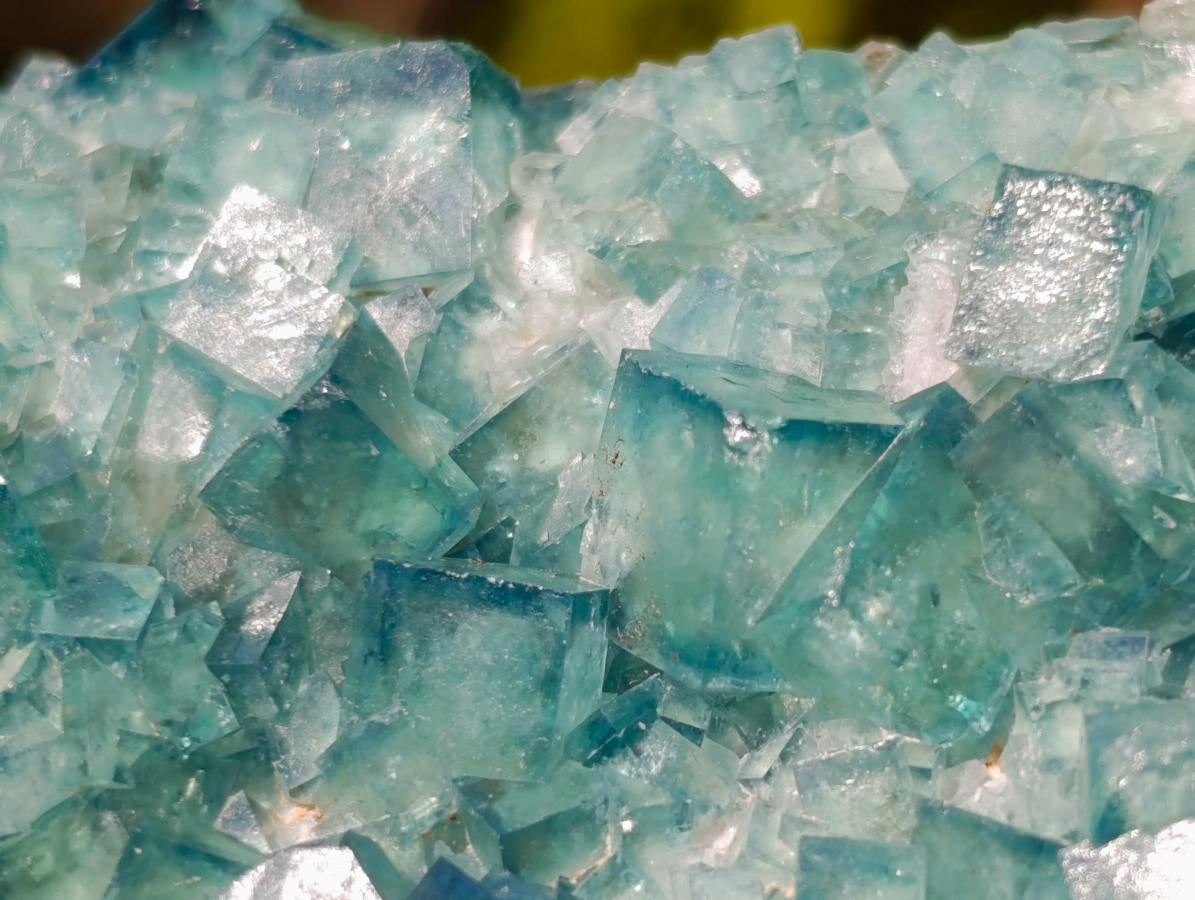 Natural Green Cubic Fluorite Specimens x 3 From Mandrosonoro, Madagascar - Toprock Gemstones and Minerals 