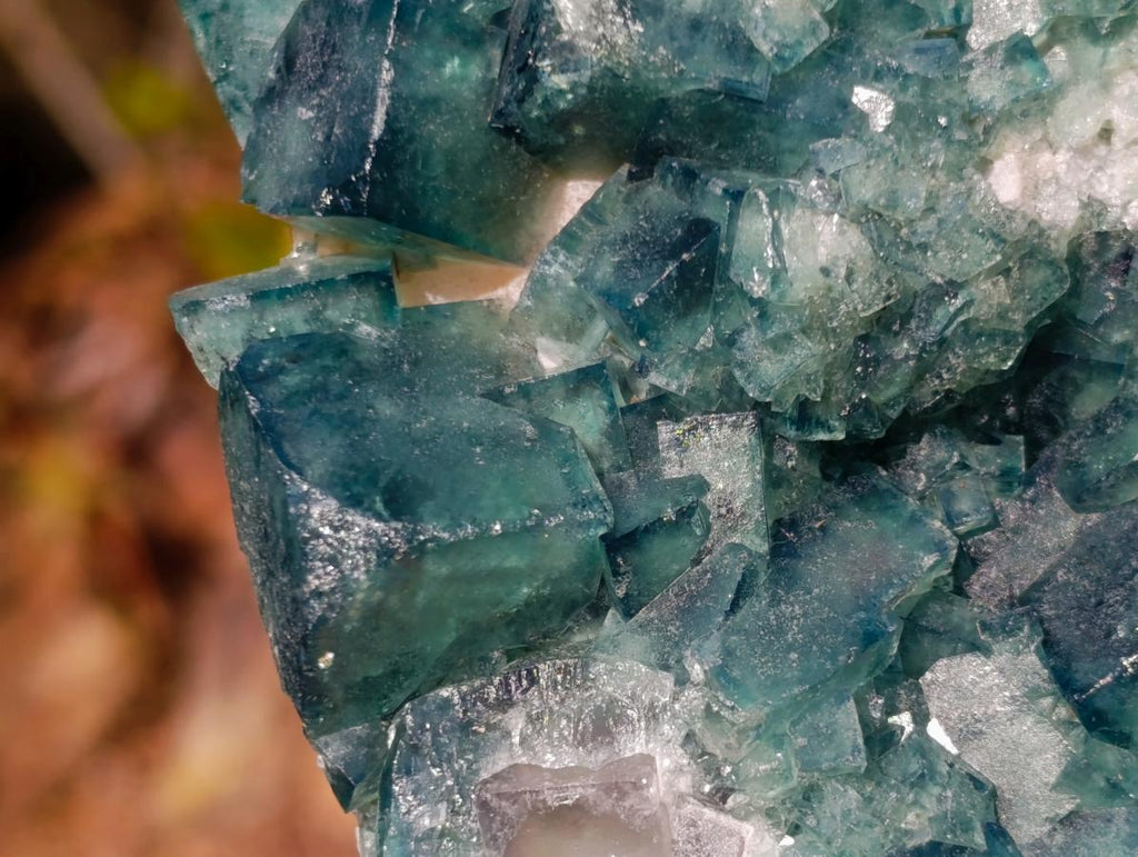 Natural Green Cubic Fluorite Specimens x 3 From Mandrosonoro, Madagascar - Toprock Gemstones and Minerals 