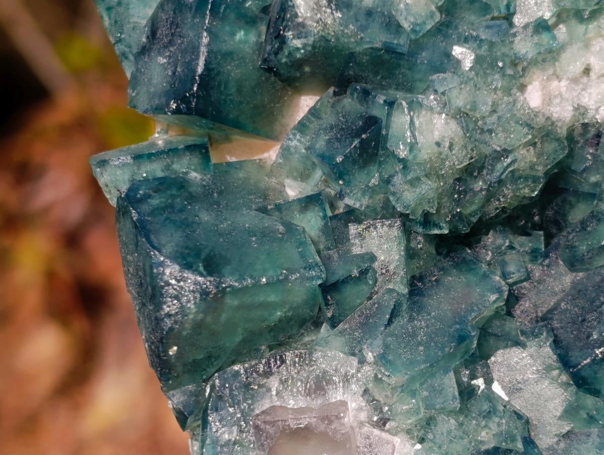 Natural Green Cubic Fluorite Specimens x 3 From Mandrosonoro, Madagascar - Toprock Gemstones and Minerals 