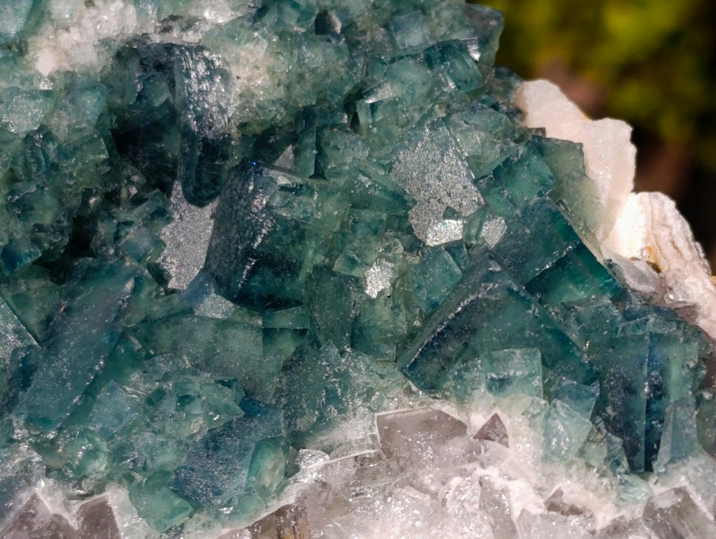 Natural Green Cubic Fluorite Specimens x 3 From Mandrosonoro, Madagascar - Toprock Gemstones and Minerals 