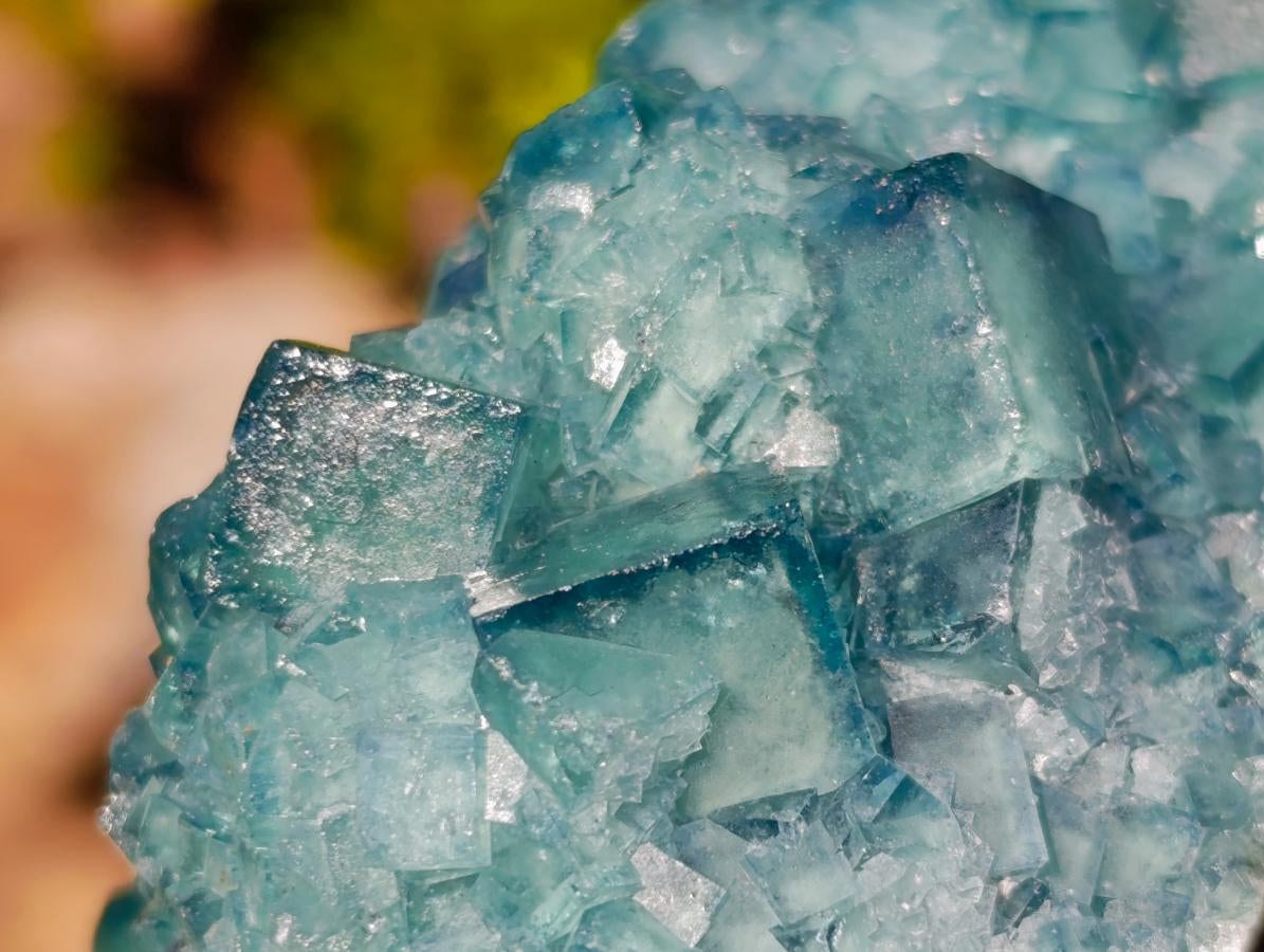 Natural Green Cubic Fluorite Specimens x 3 From Mandrosonoro, Madagascar - Toprock Gemstones and Minerals 