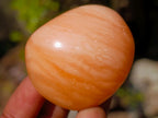 Polished Orange Twist Calcite Galets x 20 From Maevantanana, Madagascar - Toprock Gemstones and Minerals 