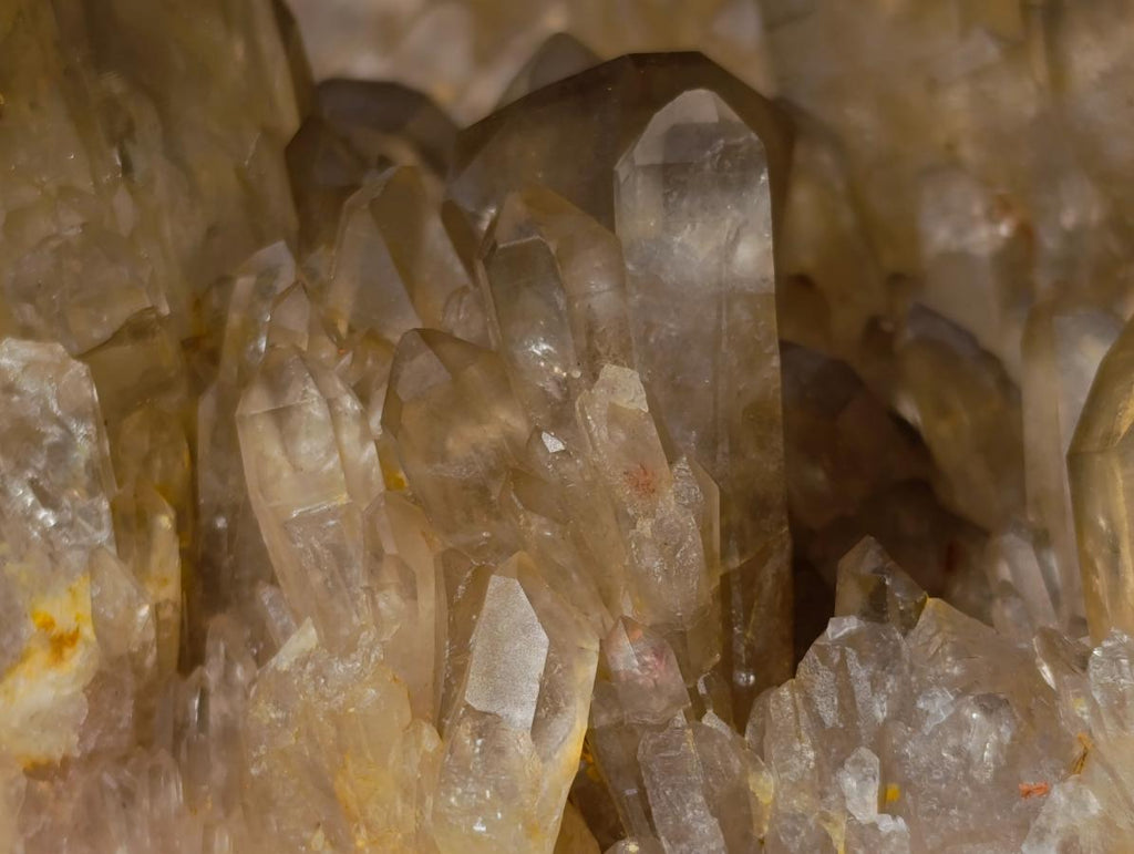 Natural XL Cascading Clear Yellow Citrine Quartz Cluster x 1 From Luena, Congo - Toprock Gemstones and Minerals 