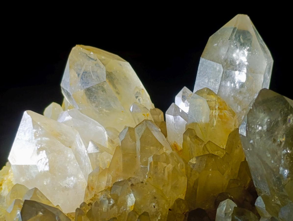 Natural XL Cascading Clear Yellow Citrine Quartz Cluster x 1 From Luena, Congo - Toprock Gemstones and Minerals 