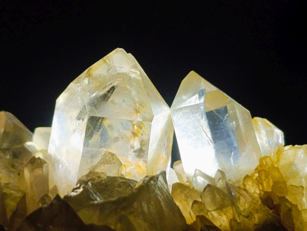 Natural XL Cascading Clear Yellow Citrine Quartz Cluster x 1 From Luena, Congo - Toprock Gemstones and Minerals 