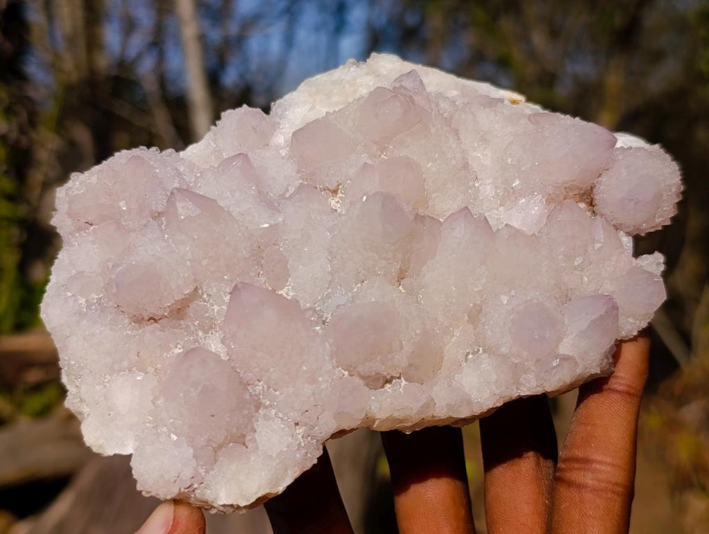 Natural Lilac Drusy Spirit Amethyst Finger Clusters x 4 From Boekenhouthoek, South Africa - Toprock Gemstones and Minerals 