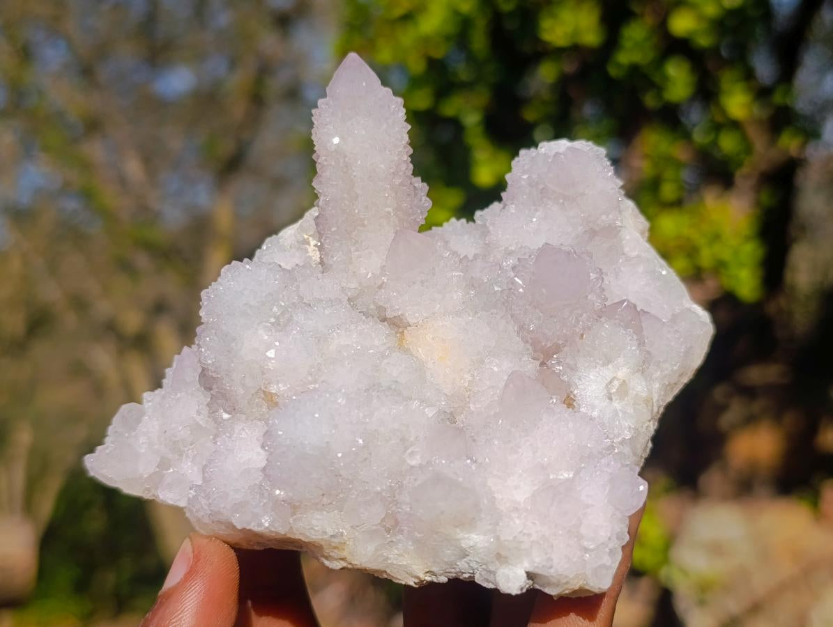 Natural Lilac Drusy Spirit Amethyst Finger Clusters x 4 From Boekenhouthoek, South Africa - Toprock Gemstones and Minerals 