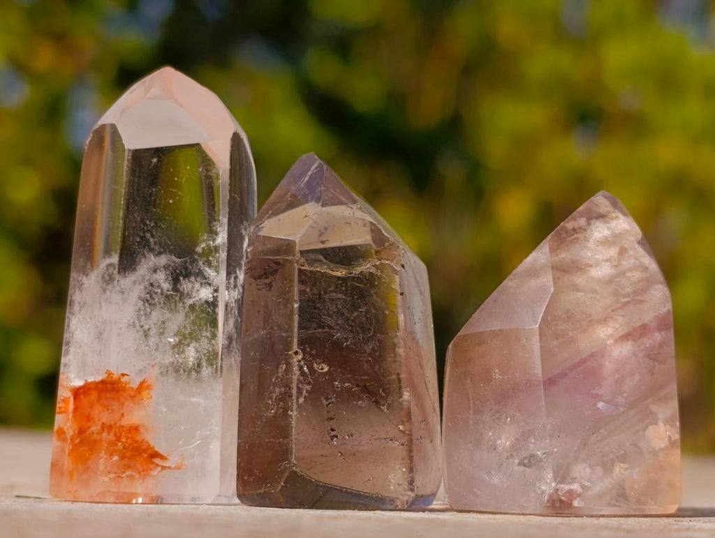 Polished Mixed Multi Mineral Crystals x 20 From Madagascar - Toprock Gemstones and Minerals 