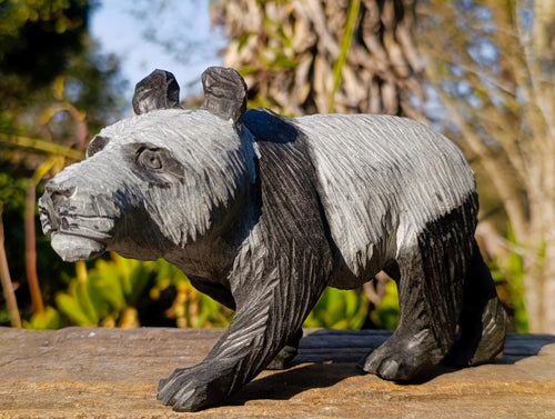 Hand Made Large Panda Wonderstone Carving x 1 From Zimbabwe - Toprock Gemstones and Minerals 