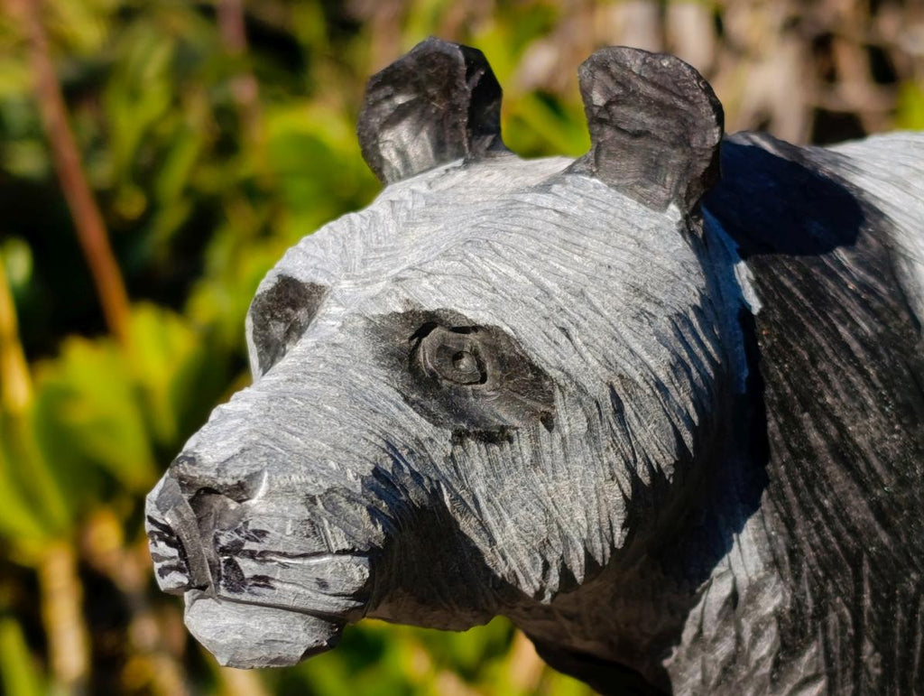 Hand Made Large Panda Wonderstone Carving x 1 From Zimbabwe - Toprock Gemstones and Minerals 
