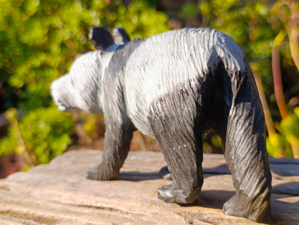 Hand Made Large Panda Wonderstone Carving x 1 From Zimbabwe - Toprock Gemstones and Minerals 
