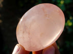 Polished Gemmy Rose Quartz Palm Stones x 24 From Madagascar - Toprock Gemstones and Minerals 
