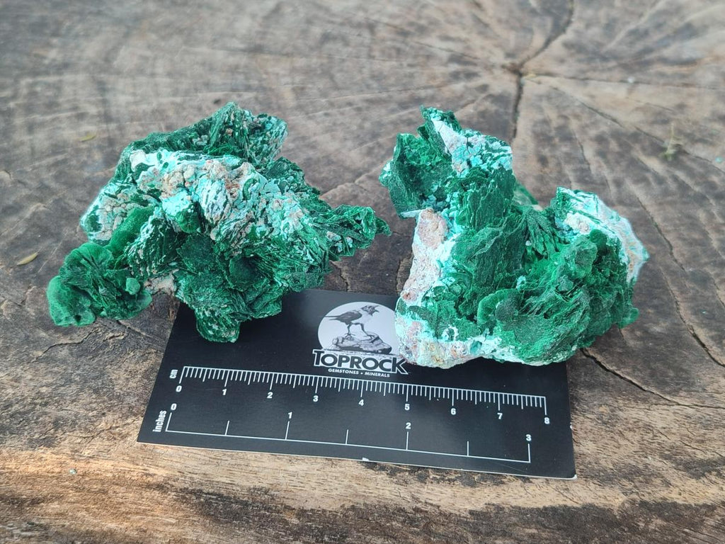 Natural Rare Malachite Pseudomorph Specimens with Associated x 6 From Kolwezi, Congo - Toprock Gemstones and Minerals 