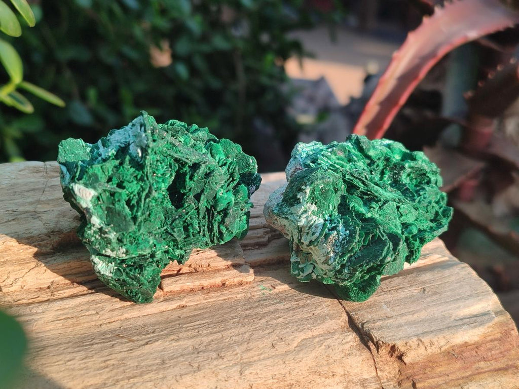 Natural Rare Malachite Pseudomorph Specimens with Associated x 6 From Kolwezi, Congo - Toprock Gemstones and Minerals 