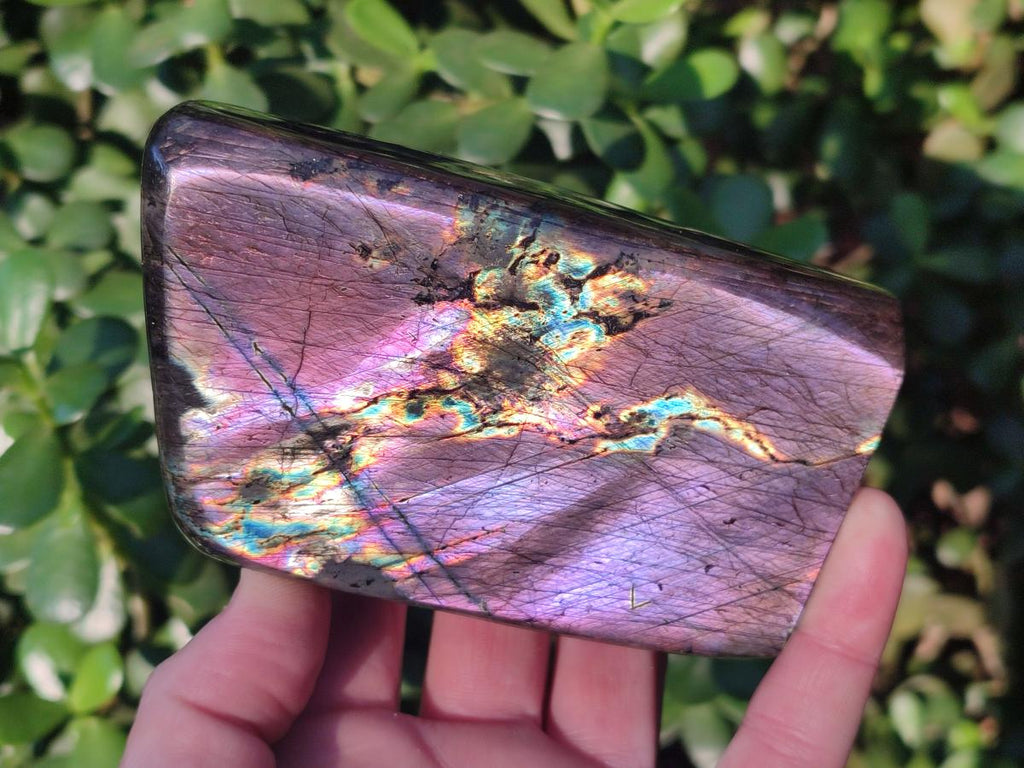 Polished Labradorite Standing Display Pieces x 2 From Madagascar - Toprock Gemstones and Minerals 