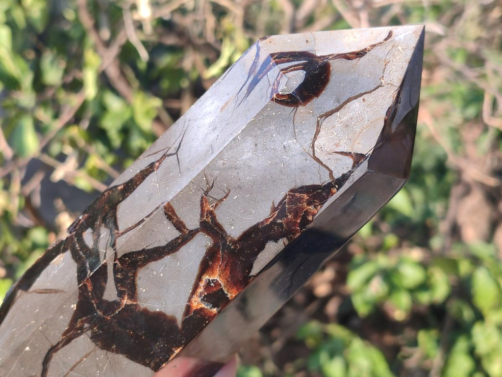 Polished and Natural Large Septerye Sauvage "Dragons Tower" Geode x 1 From Mahajanga, Madagascar - Toprock Gemstones and Minerals 