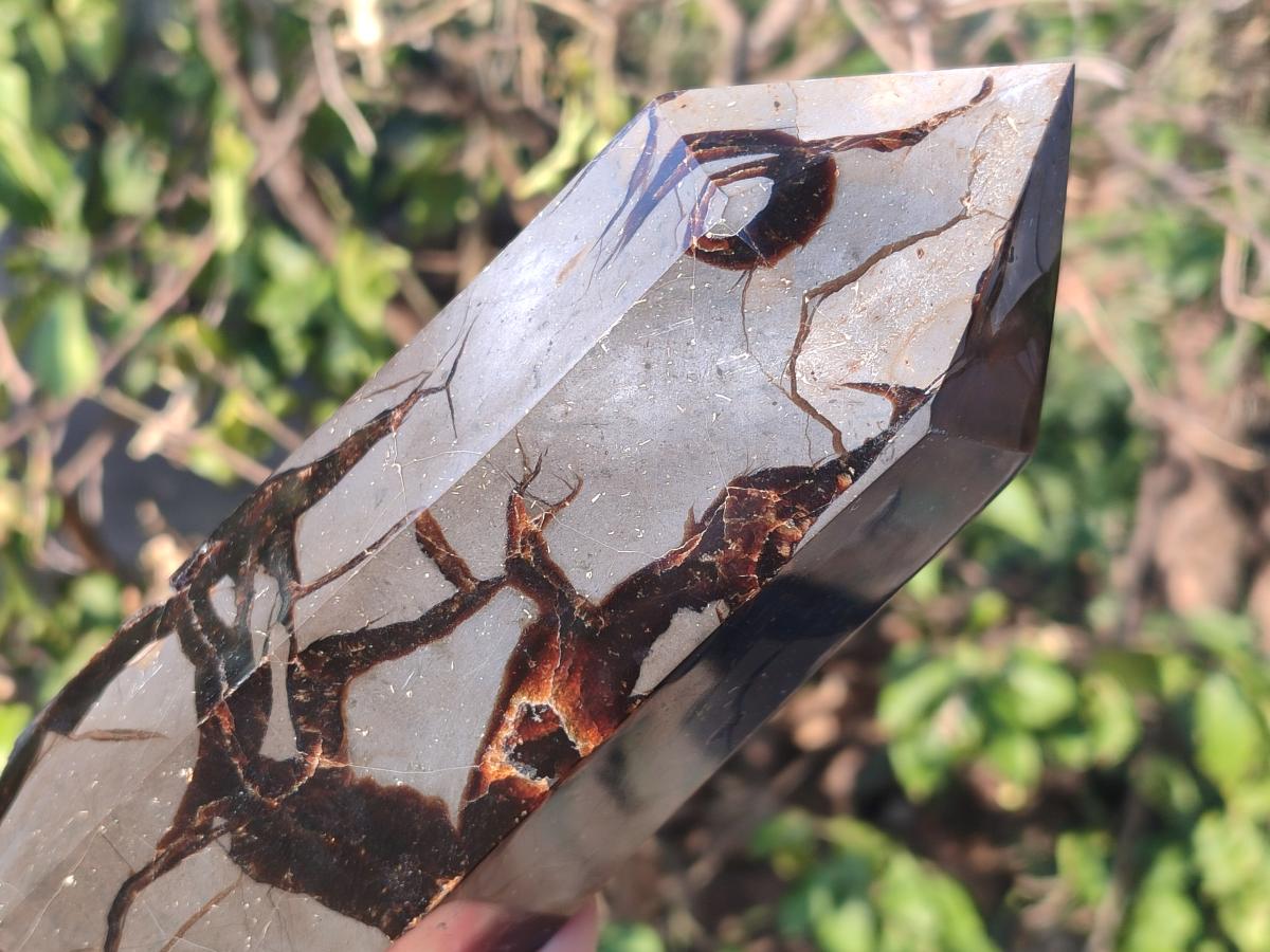 Polished and Natural Large Septerye Sauvage "Dragons Tower" Geode x 1 From Mahajanga, Madagascar - Toprock Gemstones and Minerals 