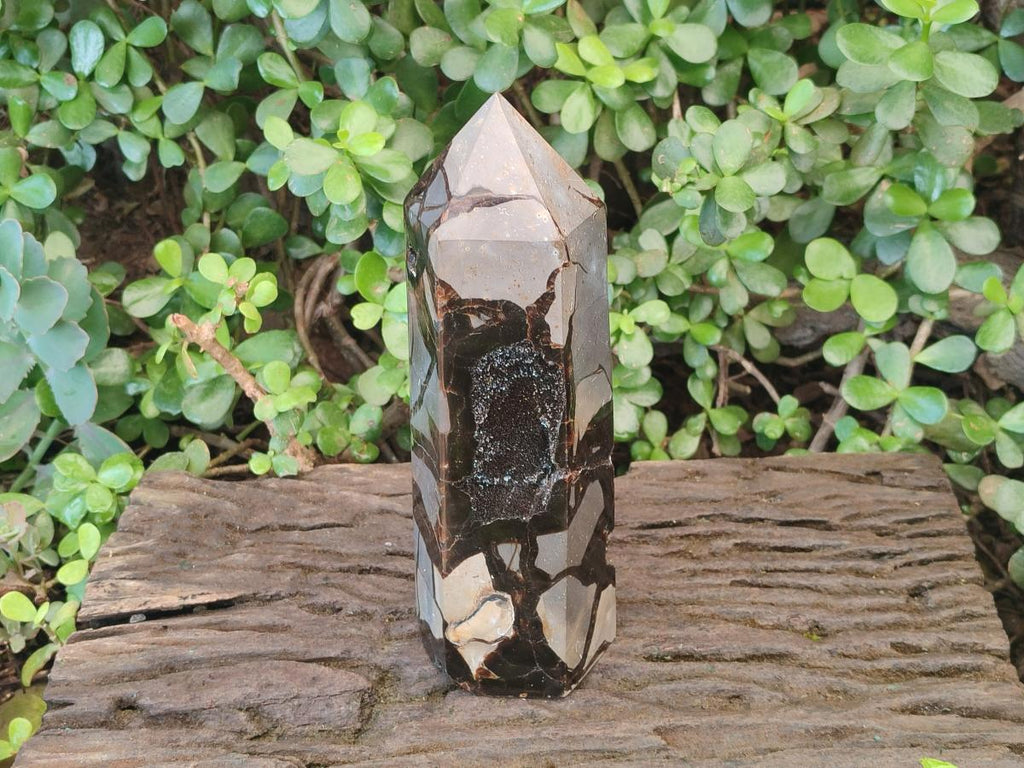 Polished and Natural Large Septerye Sauvage "Dragons Tower" Geode x 1 From Mahajanga, Madagascar - Toprock Gemstones and Minerals 
