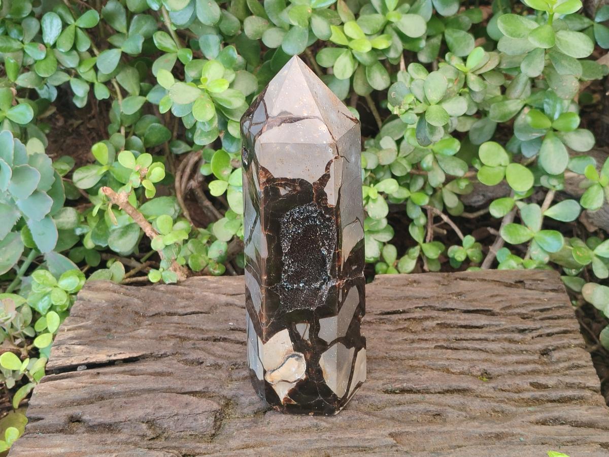 Polished and Natural Large Septerye Sauvage "Dragons Tower" Geode x 1 From Mahajanga, Madagascar - Toprock Gemstones and Minerals 