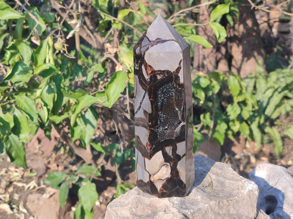 Polished and Natural Large Septerye Sauvage "Dragons Tower" Geode x 1 From Mahajanga, Madagascar - Toprock Gemstones and Minerals 