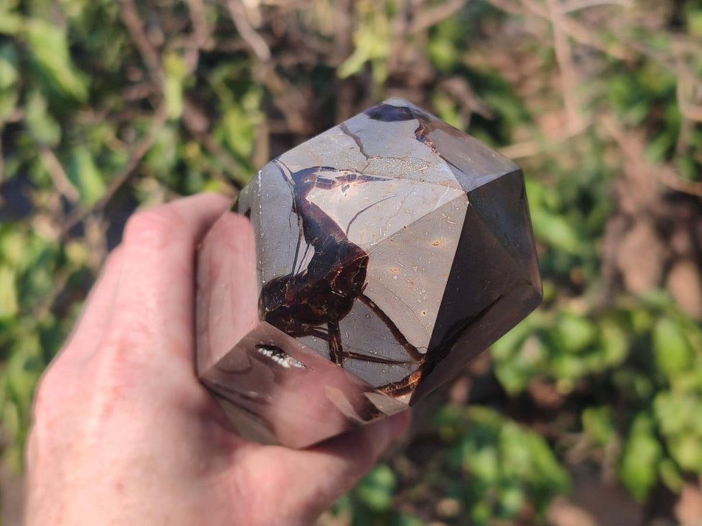 Polished and Natural Large Septerye Sauvage "Dragons Tower" Geode x 1 From Mahajanga, Madagascar - Toprock Gemstones and Minerals 