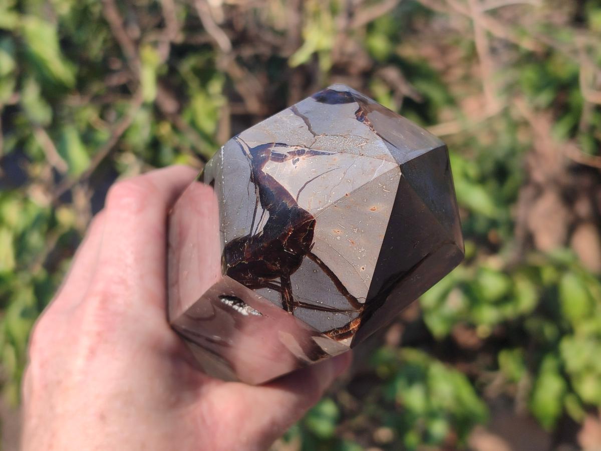 Polished and Natural Large Septerye Sauvage "Dragons Tower" Geode x 1 From Mahajanga, Madagascar - Toprock Gemstones and Minerals 