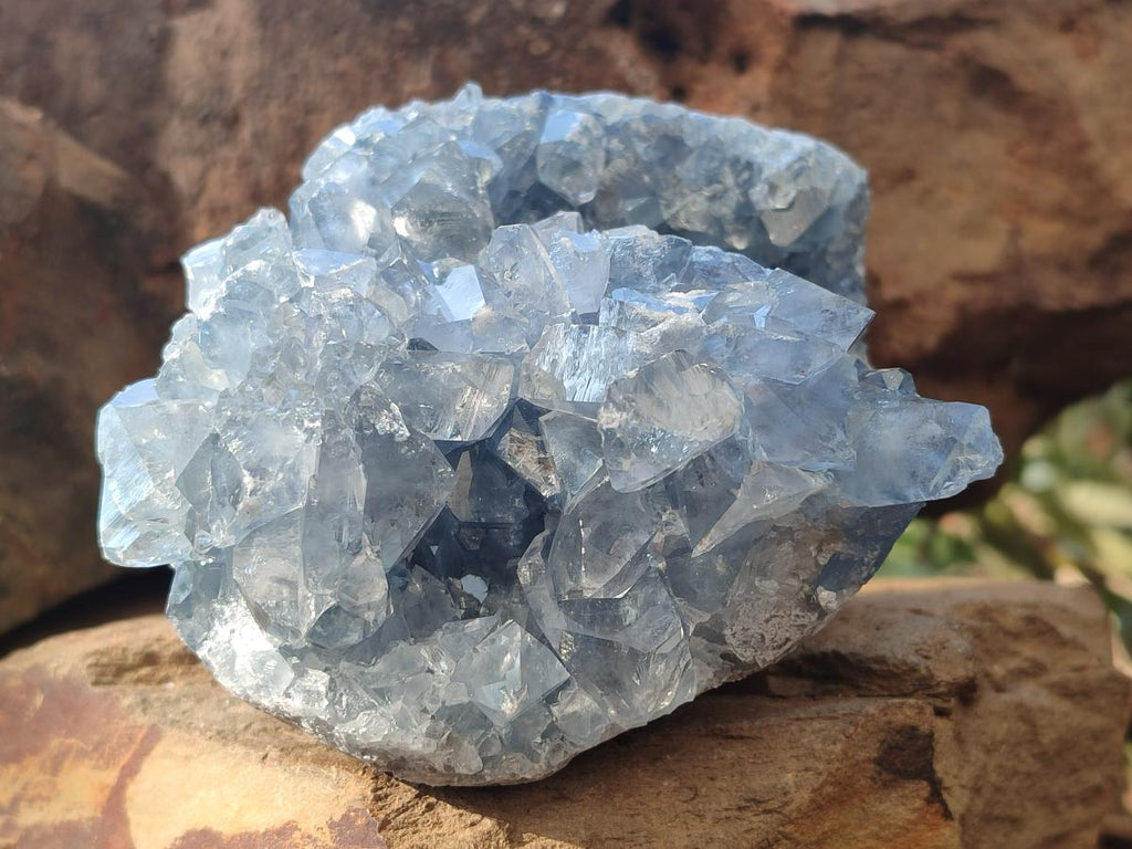 Natural Blue Celestite Specimens x 3 From Sakoany, Madagascar - Toprock Gemstones and Minerals 