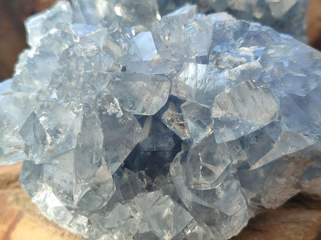 Natural Blue Celestite Specimens x 3 From Sakoany, Madagascar - Toprock Gemstones and Minerals 