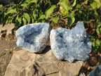 Natural Blue Celestite Specimens x 3 From Sakoany, Madagascar - Toprock Gemstones and Minerals 
