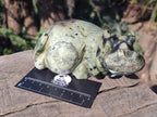 Hand Made Leopard Stone Hippo Carvings x 2 From Nyanga, Zimbabwe - Toprock Gemstones and Minerals 