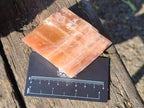 Natural Rhombohedral Sunset Orange Calcite Specimens x 6 From Spitzkop, Namibia - Toprock Gemstones and Minerals 