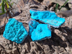 Natural Botryoidal Chrysocolla Specimens x 12 From Kulukuluku, Congo - Toprock Gemstones and Minerals 