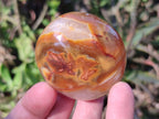 Polished and Natural Carnelian Agate Gemstone Galets x 24 From Madagascar - Toprock Gemstones and Minerals 