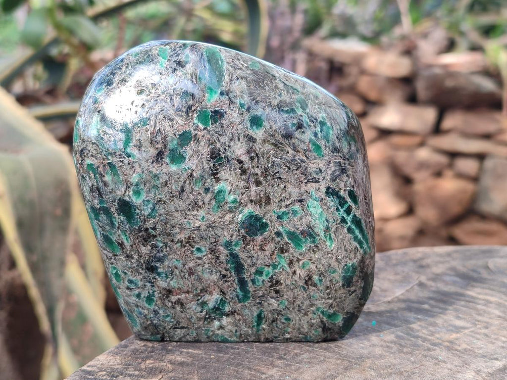 Polished Large Emerald Mica 'Mutokolite' Standing Display Piece x 1 From Mutoko, Zimbabwe - Toprock Gemstones and Minerals 