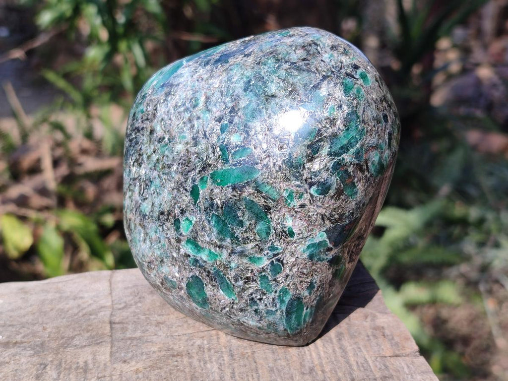 Polished Large Emerald Mica 'Mutokolite' Standing Display Piece x 1 From Mutoko, Zimbabwe - Toprock Gemstones and Minerals 