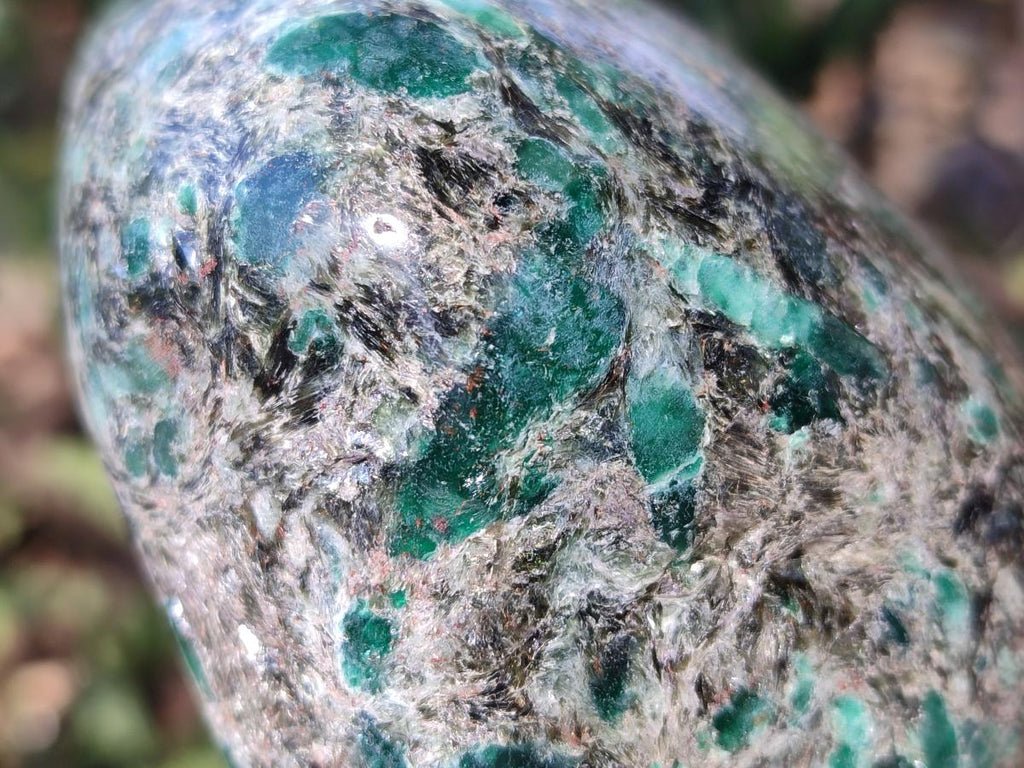 Polished Large Emerald Mica 'Mutokolite' Standing Display Piece x 1 From Mutoko, Zimbabwe - Toprock Gemstones and Minerals 