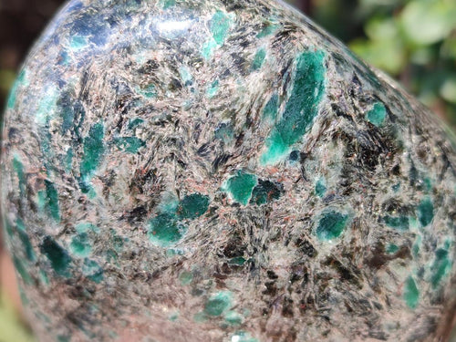 Polished Large Emerald Mica 'Mutokolite' Standing Display Piece x 1 From Mutoko, Zimbabwe