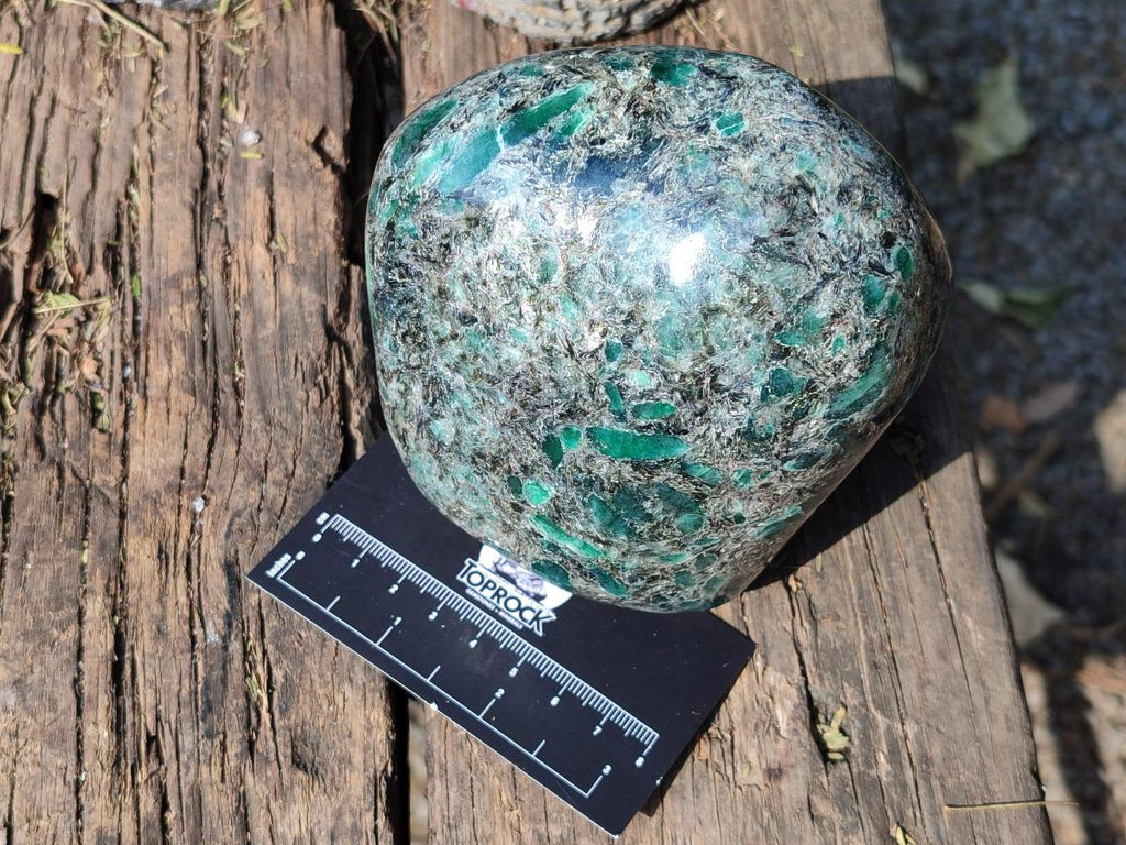 Polished Large Emerald Mica 'Mutokolite' Standing Display Piece x 1 From Mutoko, Zimbabwe - Toprock Gemstones and Minerals 