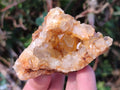 Natural Golden Limonite Quartz Clusters x 12 From Solwezi, Zambia
